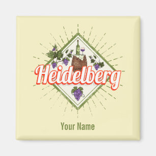 Imán Heidelberg am Neckar Alemania Retro Vintage