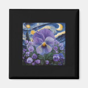 Imán Heimerheimer Pansy Morple Floral Dementia Heimerhe