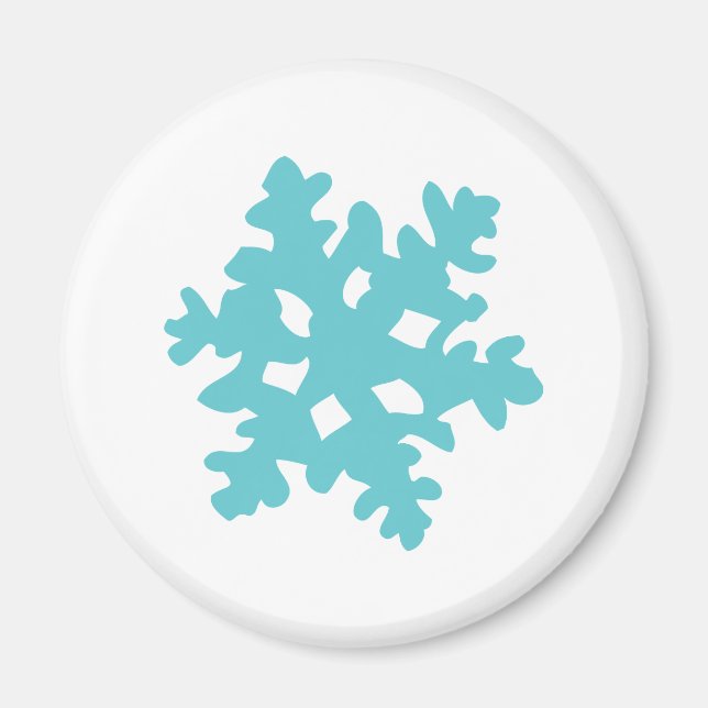 Imán helado de nieve - copo de nieve (Frente)