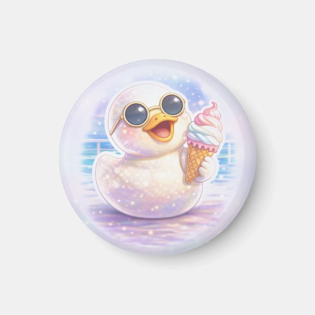 Imán Helado de Pato Lindo (Frente)