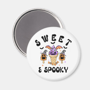 Imán Helados de helado de Halloween retro dulce y espum