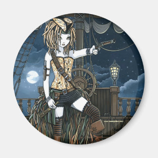Imán "Helena" Sky Pirate Ship Moon Fae Magnet