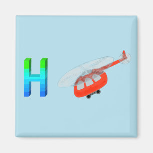 Imán Helicopter Fridge Magnet