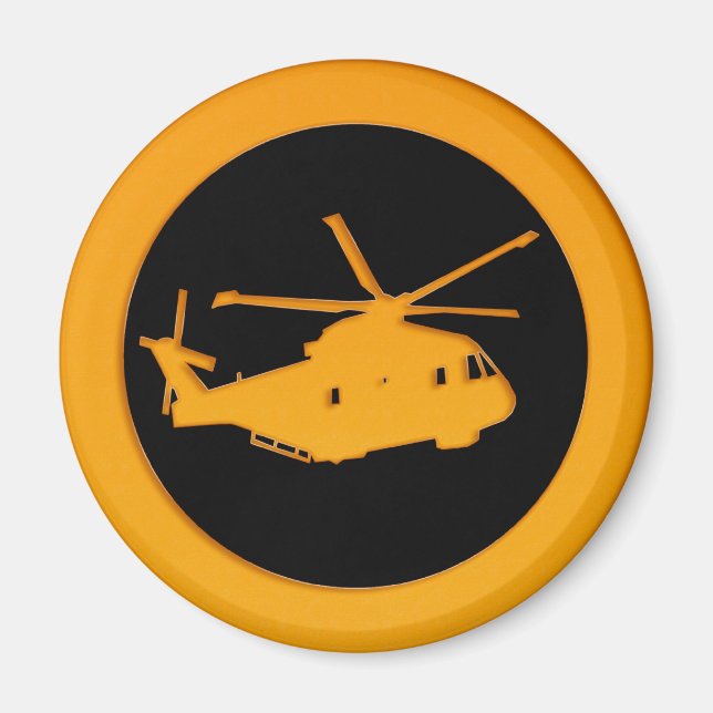 Imán Helicóptero de oro (Frente)