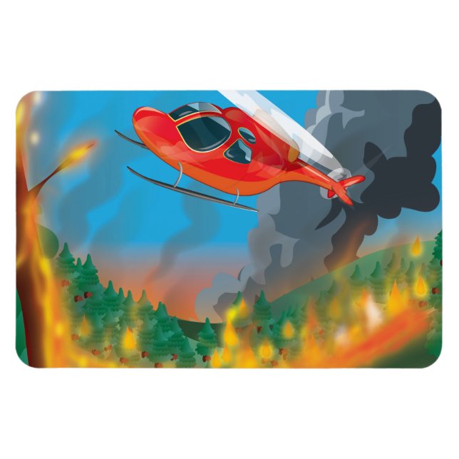 Imán Helicóptero de rescate (Horizontal)