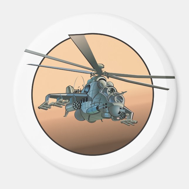 Imán Helicóptero personalizado (Frente)
