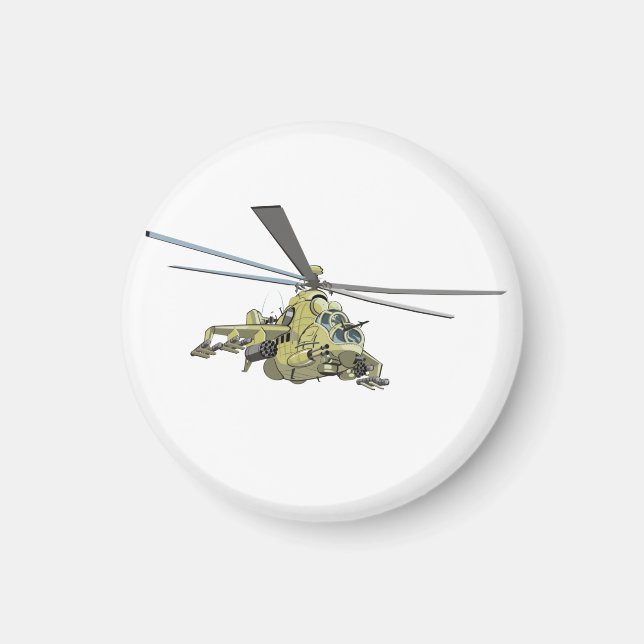 Imán Helicóptero personalizado "Hind" (Frente)