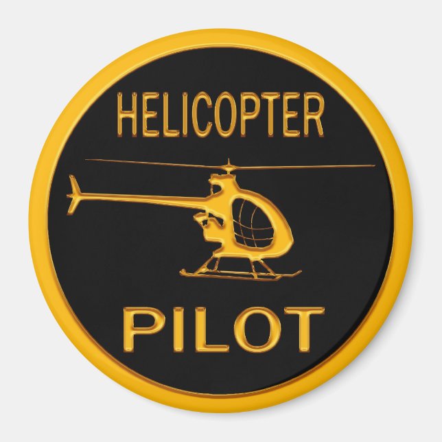 Imán Helicóptero Piloto (Frente)