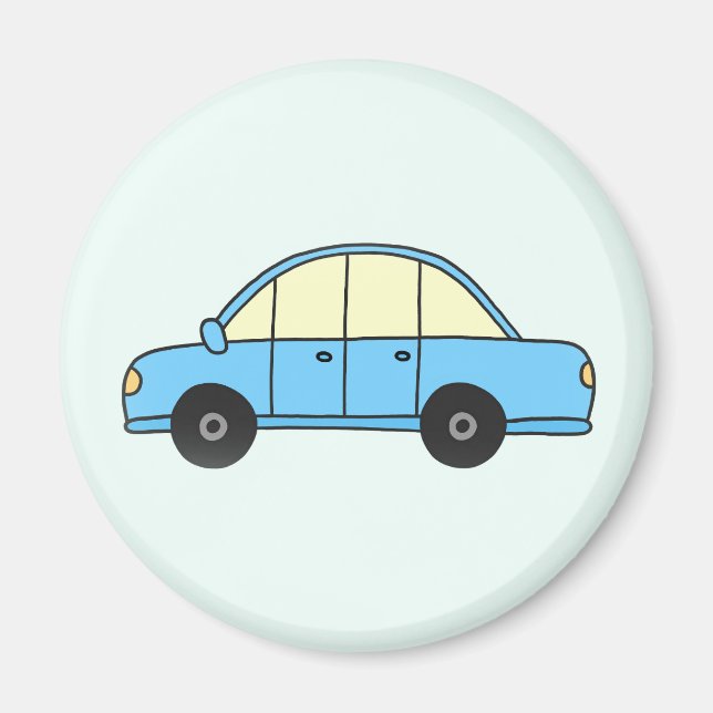 Imán Hellblaues Auto (Frente)