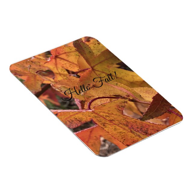 Imán "Hello Fall!" Refrigerator Magnet (Lado Derecho)
