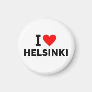 Imán Helsinki ciudad Finlandia amor corazón gusta