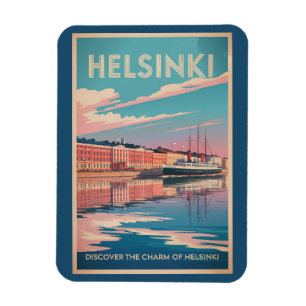 Imán Helsinki Finlandia Frente al Mar Viajes Arte Vinta