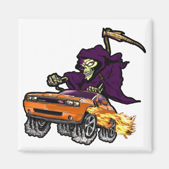 Imán Hemi Naranja Challenger R/T (Frente)