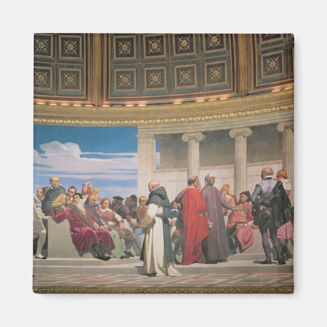 Imán Hemiciclo: Artistas de todas las edades, detalle d (Frente)