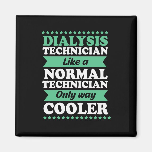 Imán Hemo Tech Nephrología Funny Dialysis Technician (Frente)