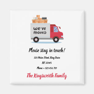 Imán Hemos movido la invitación personalizada de camio