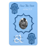 Henna Hand de Hamsa (Azul) (Save The Date)