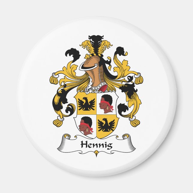 Imán Hennig Family Crest (Frente)