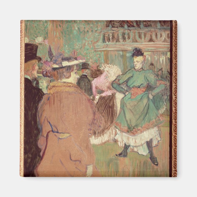 Imán Henri de Toulouse-Lautrec | Cuadrille en el Rouge (Frente)