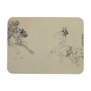 Imán Henri de Toulouse-Lautrec   Etude de Chevaux (rect
