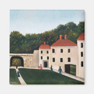 Imán Henri Rousseau - Caminantes en un parque