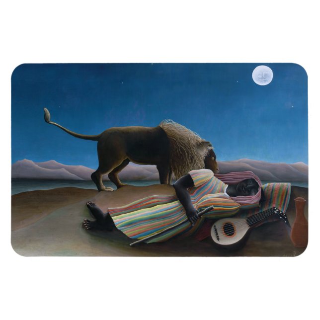 Imán Henri Rousseau - El gitano durmiente (Horizontal)