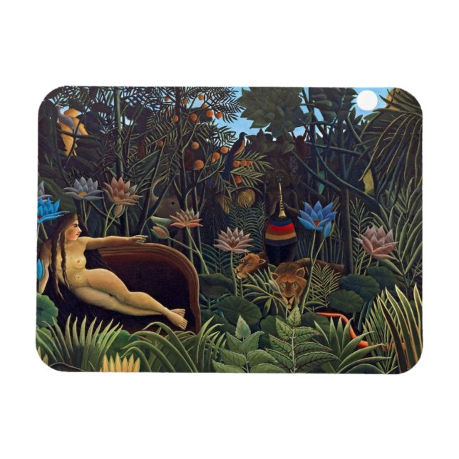 Imán Henri Rousseau El sueño - La mujer de la jungla co (Horizontal)