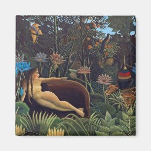 Imán Henri Rousseau El Sueño - Mujer de la Jungla con A