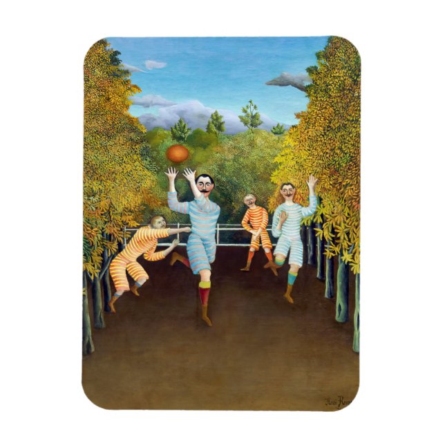 Imán Henri Rousseau - Futbolistas (Vertical)