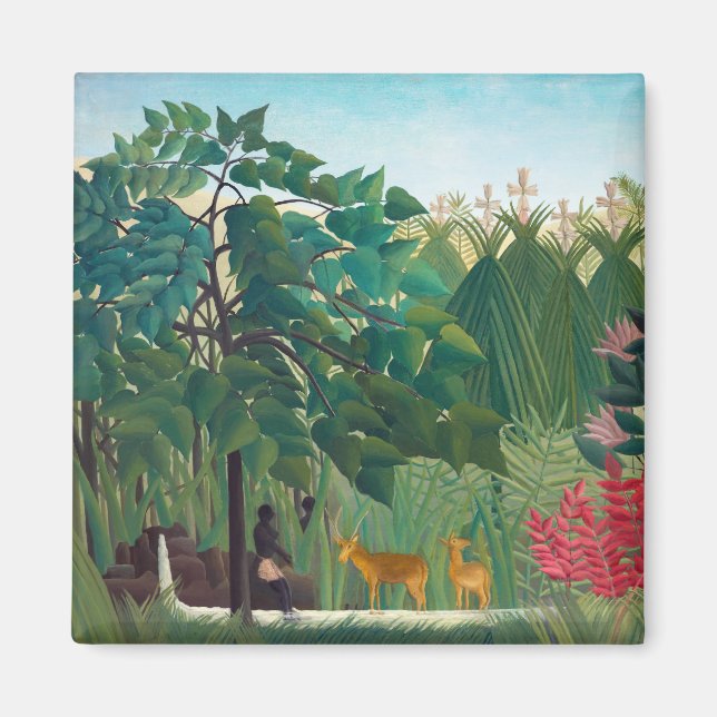 Imán Henri Rousseau - La cascada (Frente)