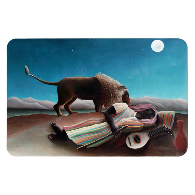 Imán Henri Rousseau La durmiente cosecha gitana (Horizontal)