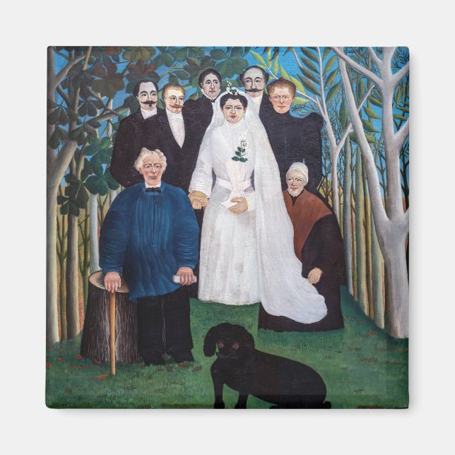 Imán Henri Rousseau - La fiesta de bodas (Frente)