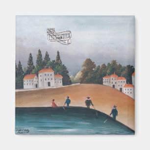 Imán Henri Rousseau - Los pescadores y el biplano