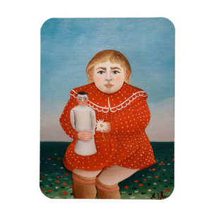 Imán Henri Rousseau - Niño con muñeca