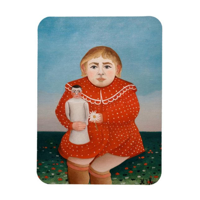 Imán Henri Rousseau - Niño con muñeca (Vertical)