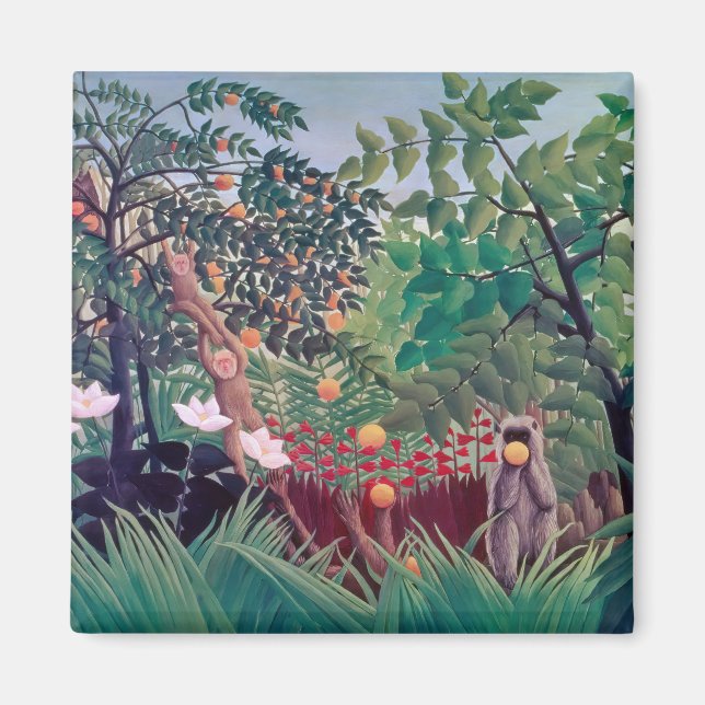 Imán Henri Rousseau - Paisaje exótico (Frente)
