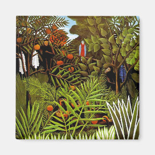 Imán Henri Rousseau - Paisaje exótico Arte de la jungla
