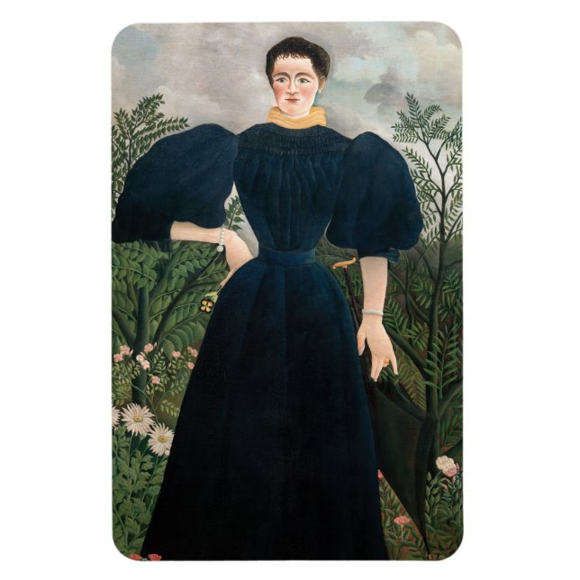 Imán Henri Rousseau - Retrato de Madame M. (Vertical)