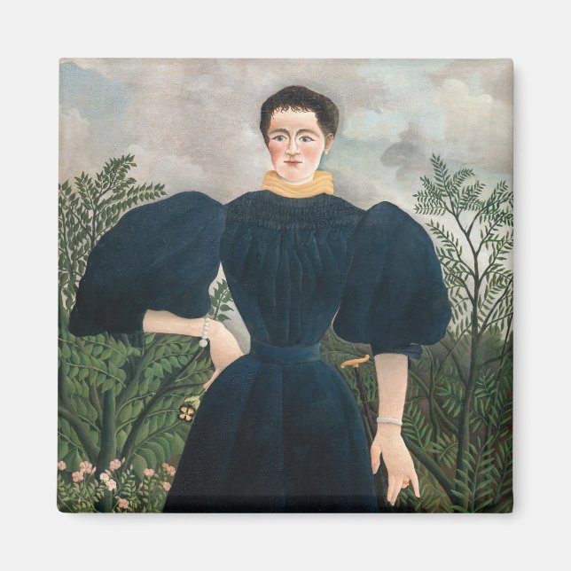 Imán Henri Rousseau - Retrato de Madame M. (Frente)