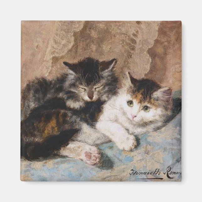 Imán Henriette Ronner-Knip Mejor amigo (Frente)