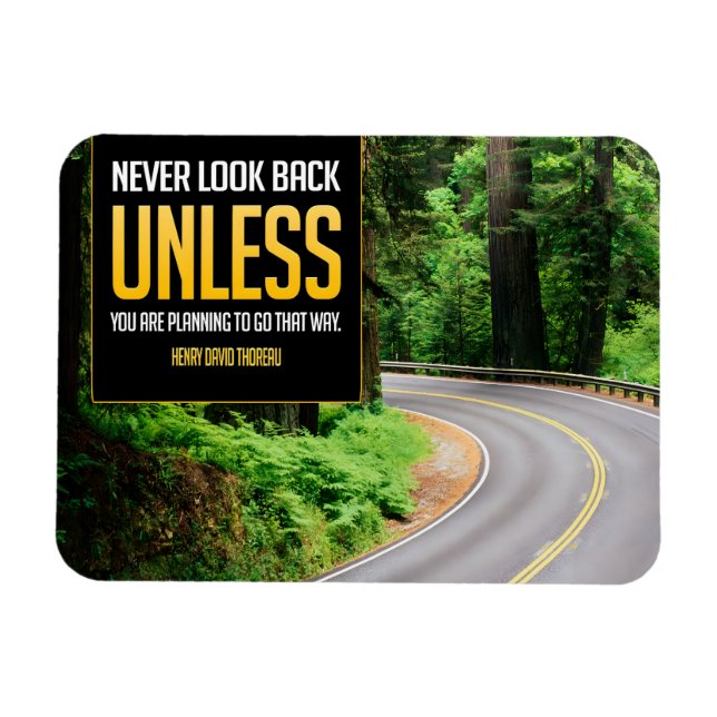 Imán Henry David Thoreau cita Inspiradora Back Flexi (Horizontal)