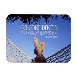 Imán Henry David Thoreau Cita Inspiradora Confianza