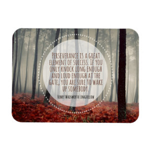 Imán Henry Longfellow Inspirador Cita Perseverante