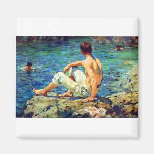 Imán Henry Scott Tuke Gold y Green
