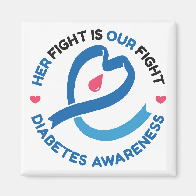 Imán Her Fight Is Our Fight – Diabetes Awareness (Frente)