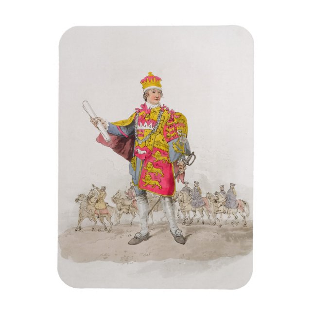 Imán Herald, de 'Costume de Gran Bretaña', publicado (Vertical)