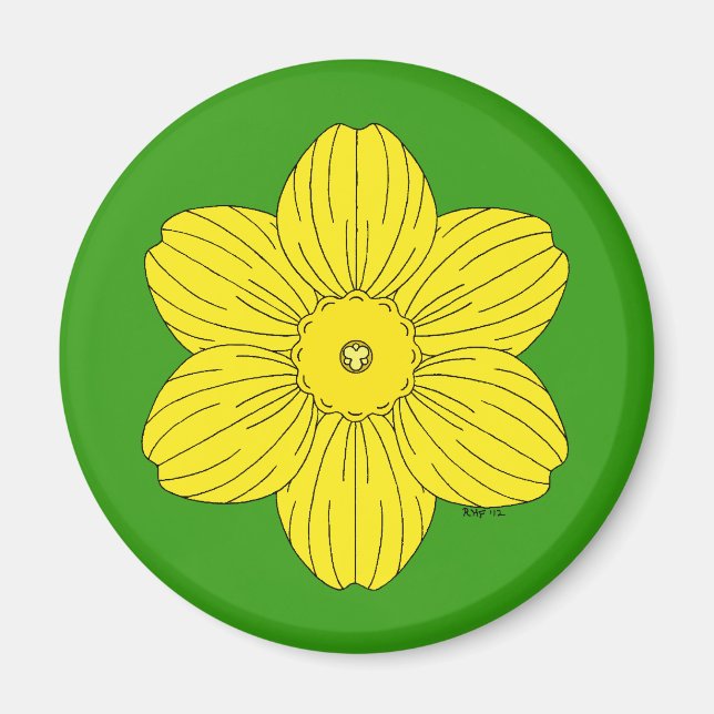 Imán Heraldic Daffodil (Frente)