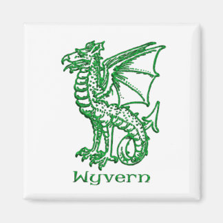 Imán Heraldry medieval de Wyvern