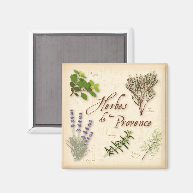 Imán Herbes de Provence Magnet (Anverso/Reverso)