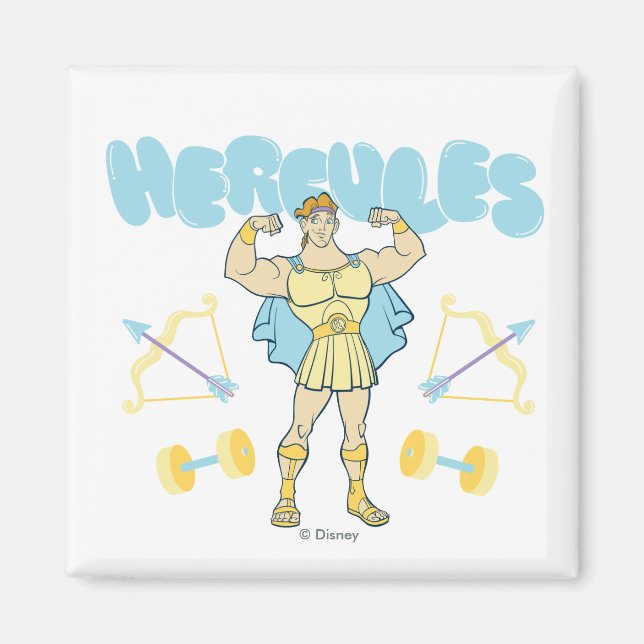 Imán Hercules Arrows and Dumbbells Flex Magnet (Frente)